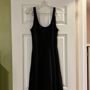 A New Day Black Sleeveless Swing Dress